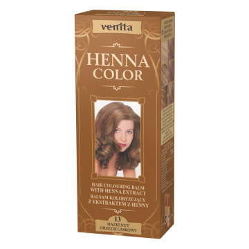Venita Henna Color - balsam koloryzujący z ekstraktem z henny, Orzech Laskowy, 75 ml