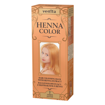 Venita Henna Color - balsam koloryzujący z ekstraktem z henny, Jantar, 75 ml