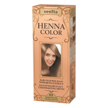 Venita Henna Color - balsam koloryzujący z ekstraktem z henny, Ciemny Blond, 75 ml