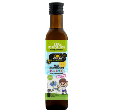 Big Nature - olej dla dzieci z czarnuszki tłoczony na zimno, 250 ml