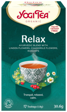 Yogi Tea, Relax, organiczna herbata ekologiczna, 17 torebek