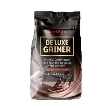 ACTIVLAB De Luxe Gainer, odżywka białkowo-węglowodanowa, smak czekoladowy, 3000 g / 3 kg