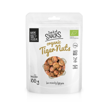 Diet-Fodd, Organic Tiger Nuts, orzechy tygrysie BIO, 100 g