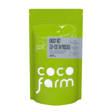 CocoFarm - kwasy MCT w proszku, 200 g