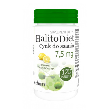 HalitoDiet - cynk do ssania 7,5 mg, 120 tabletek