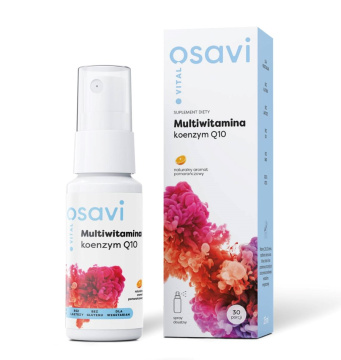 OSAVI, multiwitamina koenzym Q10, o smaku pomarańczowym, spray, 25 ml