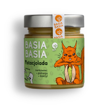 Basia Basia - krem z nerkowców, pistacji i daktyli, Pistacjolada, 210 g