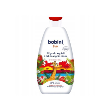BOBINI FUN - płyn do kąpieli o zapachu truskawki, 500ml