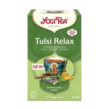 Yogi Tea, herbatka z lukrecją i pomarańczą,Tulsi Relax, 17 saszetek