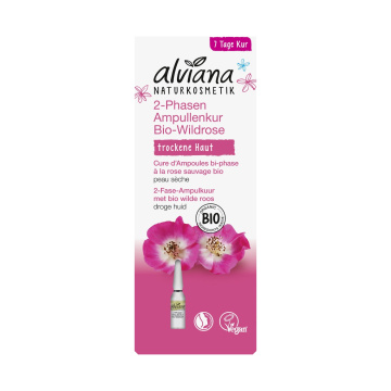 Alviana Happy Rose - dwufazowa kuracja odżywcza z dziką różą, 7 x 1 ml