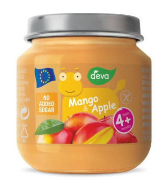 DEVA - deserek mango z jabłkiem, od 4 miesiąca, 125 g