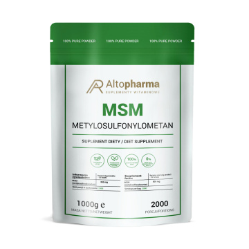 Alto Pharma, MSM w proszku, siarka organiczna, 1 kg