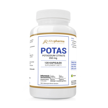 Alto Pharma, Potas 350 mg, 120 kapsułek