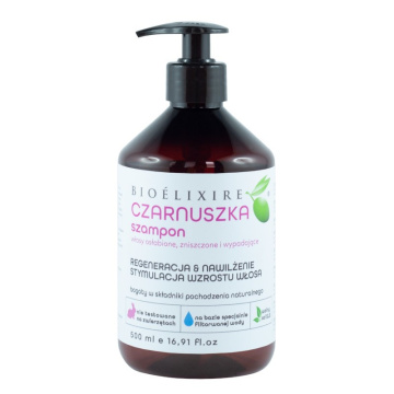 Bioelixire, wzmacniający szampon z czarnuszką, 500 ml
