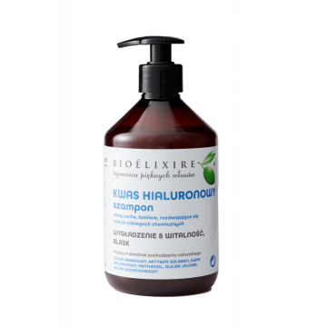 Bioelixire, nawilżający szampon z kwasem hialuronowym, 500 ml