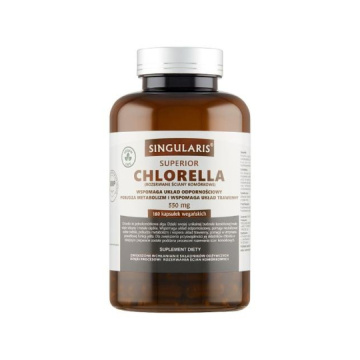 Singularis - Superior Chlorella, wspomaga naturalną odporność organizmu, 180 kapsułek