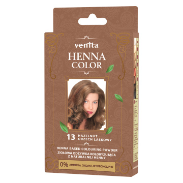 Venita Henna Color - odżywka koloryzująca, Orzech Laskowy, 1 saszetka