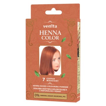 Venita Henna Color - odżywka koloryzująca, Miedziany, 1 saszetka