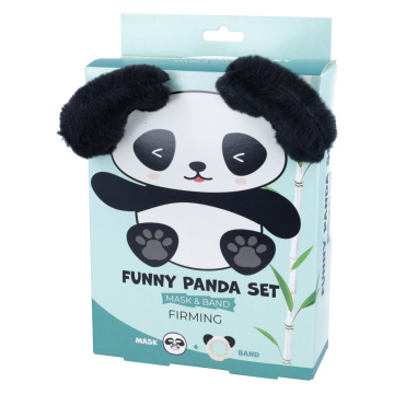 Mond'sub, zestaw, ujędrniająca maska do twarzy w płachcie Panda, opaska kosmetyczna, 1 komplet