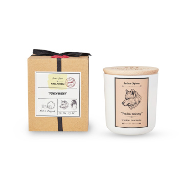 Bieszczadzka Sadyba, Powiew Wiosny świeca sojowa wanilia i patchoula w pudełku, 180 g