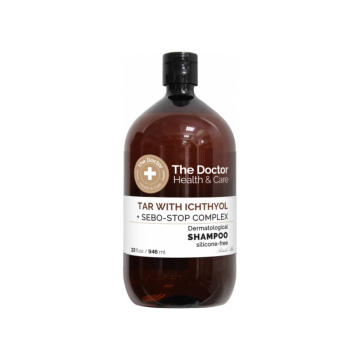 The Doctor Healh and Care - szampon do włosów przetłuszczających, Dziegieć i Ichtiol, 946 ml