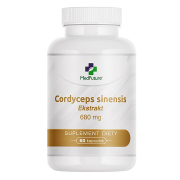 Cordyceps Sinensis ekstrakt 680 mg, 60 kapsułek (Medfuture)