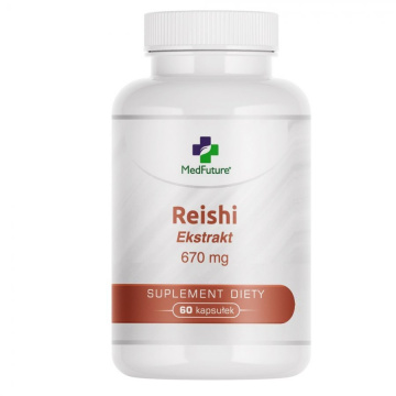 Reishi ekstrakt 670 mg, 60 kapsułek (Medfuture)