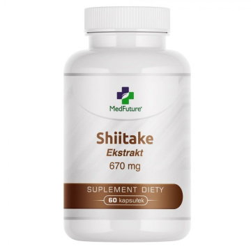 Shiitake ekstrakt 670 mg, 60 kapsułek (MedFuture)