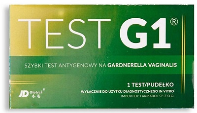 Test G1, szybki test antygenowy na Gardnerella Vaginalis, 1 sztuka