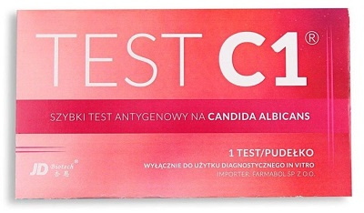 Test C1, szybki test antygenowy na Candida Albicans, 1 sztuka