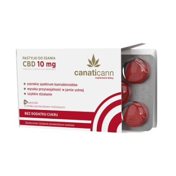 Canaticann  CBD 10 mg, 16 pastylek do ssania