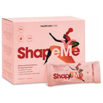 Health Labs Care - ShapeMe odżywczy koktajl białkowy o smaku truskawki ze śmietanką, 15 saszetek
