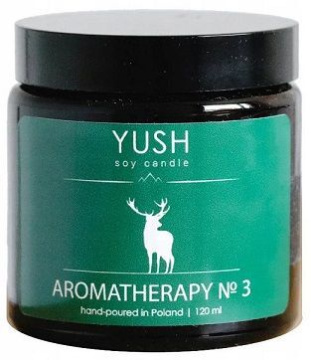 Yush, Aromatherapy No.3, świeca sojowa, 120 ml