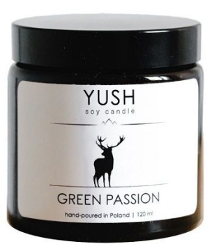 Yush, Green Passion, świeca sojowa, 120 ml