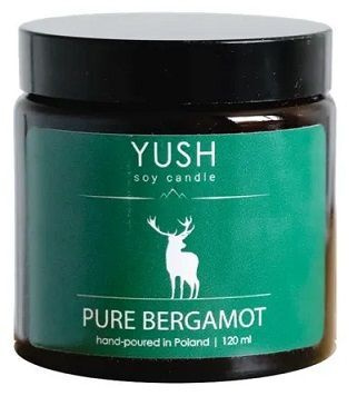 Yush, Pure Bergamot, świeca sojowa, 120 ml
