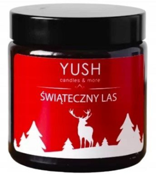 Yush, Świąteczny las, świeca sojowa, 120 ml
