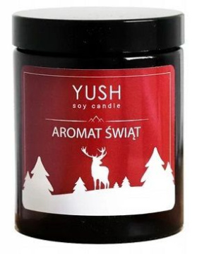 Yush, Aromat Świąt, świeca sojowa, 120 ml