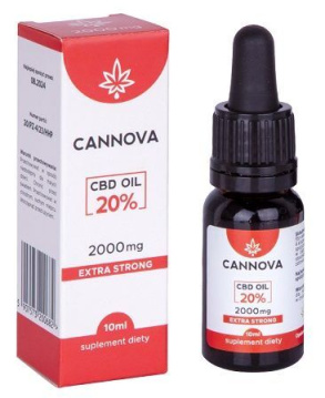 Cannova CBD Oil 20%, olej z nasion konopi 2000 mg, 10 ml