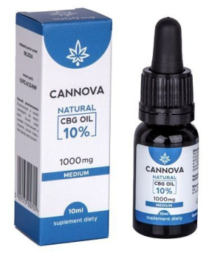 Cannova CBG Oil 10%, olej z nasion konopi 1000 mg, 10 ml