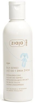 Ziaja Med Dla Dzieci, olejek do kąpieli natłuszczająco-myjący, od urodzenia, 200 ml