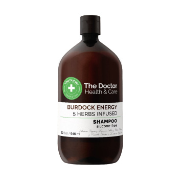 The Doctor Health and Care - szampon do włosów, ekstrakt 5 ziół i energia łopianu, 946 ml