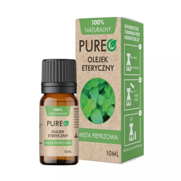 Pureo 100 % naturalny olejek eteryczny Mięta Pieprzowa, 10 ml