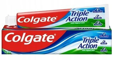 Colgate Triple Action, pasta do zębów, przeciw próchnicy, 75 ml