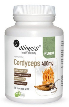 Aliness Cordyceps 400 mg, 90 kapsułek vege