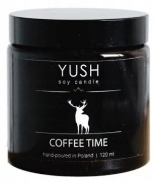 Yush, Coffe time, świeca sojowa, 120 ml