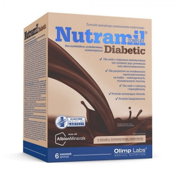 Olimp nutramil complex diabetic, 6 saszetek (smak intensywna czekolada)