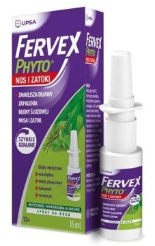 Fervex Phyto, nos i zatoki, spray do nosa, 15 ml
