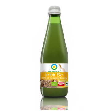 BIO FOOD 100% ekologiczny sok z imbiru tłoczony, 300 ml