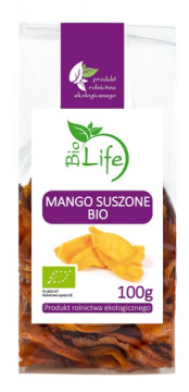 BIOLIFE mango suszone BIO ekologiczne 100 g
