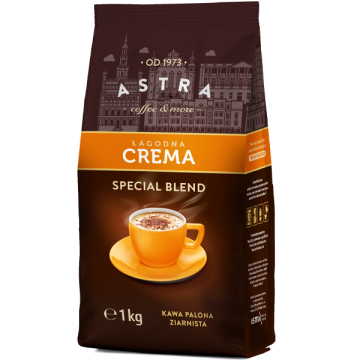 Astra - łagodna Crema, kawa ziarnista, 1 kg